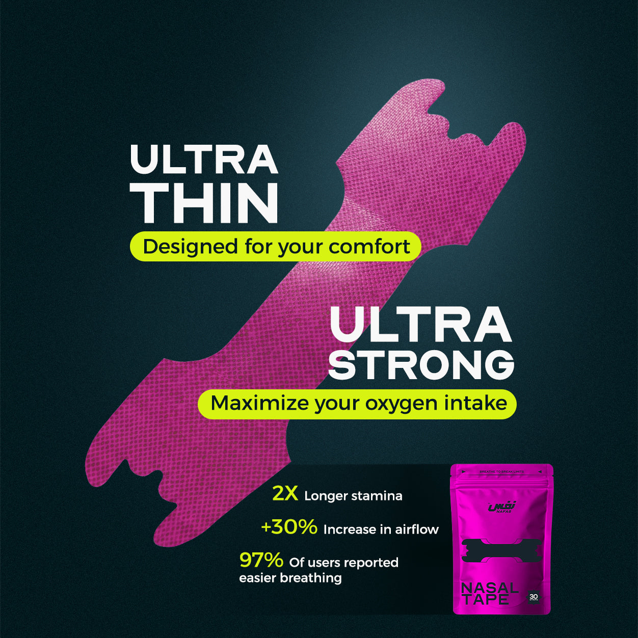 Pink Nafas Nasal Tape