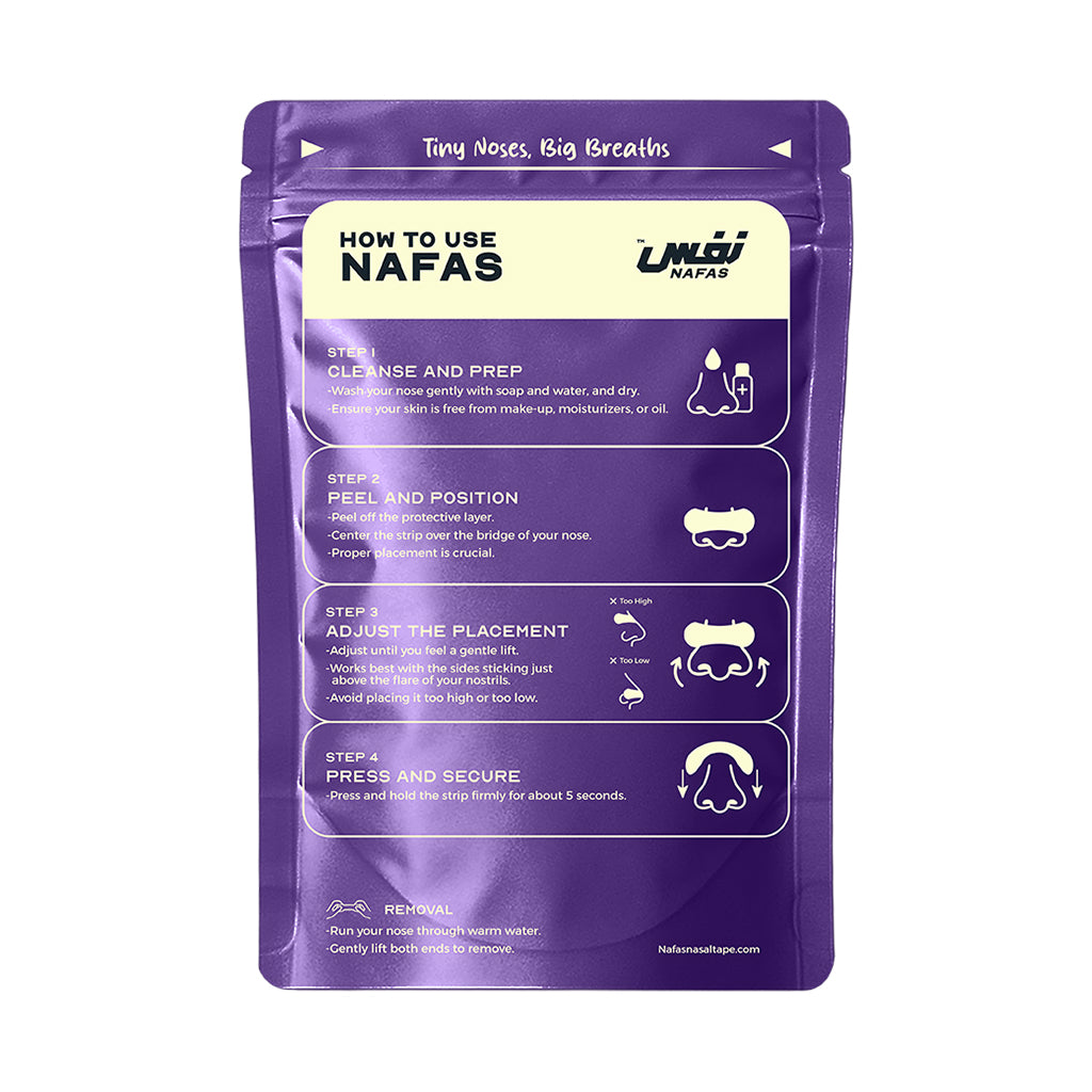 Purple Nafas Nasal Tape for Kids